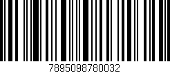 Código de barras (EAN, GTIN, SKU, ISBN): '7895098780032'