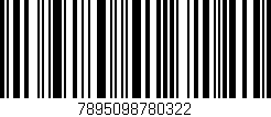 Código de barras (EAN, GTIN, SKU, ISBN): '7895098780322'