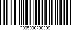 Código de barras (EAN, GTIN, SKU, ISBN): '7895098780339'