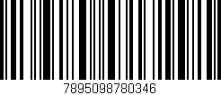 Código de barras (EAN, GTIN, SKU, ISBN): '7895098780346'