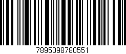 Código de barras (EAN, GTIN, SKU, ISBN): '7895098780551'