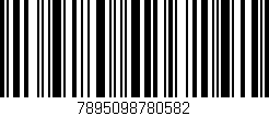 Código de barras (EAN, GTIN, SKU, ISBN): '7895098780582'