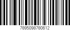 Código de barras (EAN, GTIN, SKU, ISBN): '7895098780612'