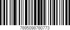 Código de barras (EAN, GTIN, SKU, ISBN): '7895098780773'