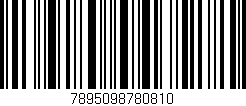 Código de barras (EAN, GTIN, SKU, ISBN): '7895098780810'