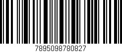 Código de barras (EAN, GTIN, SKU, ISBN): '7895098780827'