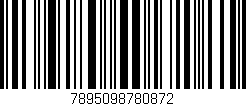 Código de barras (EAN, GTIN, SKU, ISBN): '7895098780872'