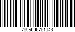 Código de barras (EAN, GTIN, SKU, ISBN): '7895098781046'