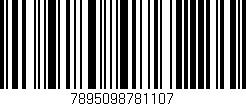 Código de barras (EAN, GTIN, SKU, ISBN): '7895098781107'