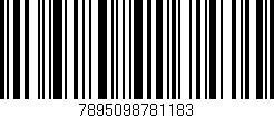 Código de barras (EAN, GTIN, SKU, ISBN): '7895098781183'