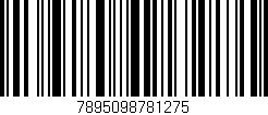 Código de barras (EAN, GTIN, SKU, ISBN): '7895098781275'