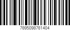 Código de barras (EAN, GTIN, SKU, ISBN): '7895098781404'