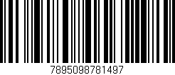 Código de barras (EAN, GTIN, SKU, ISBN): '7895098781497'