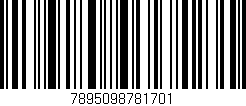 Código de barras (EAN, GTIN, SKU, ISBN): '7895098781701'