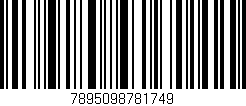 Código de barras (EAN, GTIN, SKU, ISBN): '7895098781749'