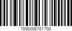 Código de barras (EAN, GTIN, SKU, ISBN): '7895098781756'