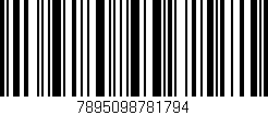 Código de barras (EAN, GTIN, SKU, ISBN): '7895098781794'