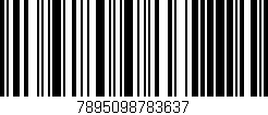 Código de barras (EAN, GTIN, SKU, ISBN): '7895098783637'