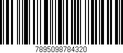 Código de barras (EAN, GTIN, SKU, ISBN): '7895098784320'