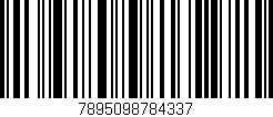 Código de barras (EAN, GTIN, SKU, ISBN): '7895098784337'