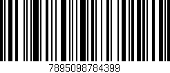 Código de barras (EAN, GTIN, SKU, ISBN): '7895098784399'