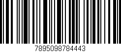 Código de barras (EAN, GTIN, SKU, ISBN): '7895098784443'