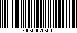 Código de barras (EAN, GTIN, SKU, ISBN): '7895098785037'