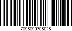 Código de barras (EAN, GTIN, SKU, ISBN): '7895098785075'