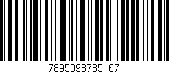 Código de barras (EAN, GTIN, SKU, ISBN): '7895098785167'