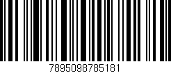 Código de barras (EAN, GTIN, SKU, ISBN): '7895098785181'