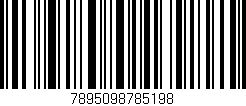 Código de barras (EAN, GTIN, SKU, ISBN): '7895098785198'