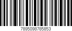 Código de barras (EAN, GTIN, SKU, ISBN): '7895098785853'