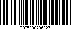 Código de barras (EAN, GTIN, SKU, ISBN): '7895098786027'