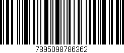 Código de barras (EAN, GTIN, SKU, ISBN): '7895098786362'