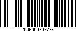 Código de barras (EAN, GTIN, SKU, ISBN): '7895098786775'