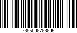 Código de barras (EAN, GTIN, SKU, ISBN): '7895098786805'