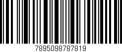 Código de barras (EAN, GTIN, SKU, ISBN): '7895098787819'