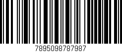 Código de barras (EAN, GTIN, SKU, ISBN): '7895098787987'