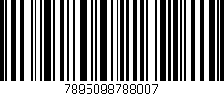 Código de barras (EAN, GTIN, SKU, ISBN): '7895098788007'