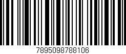 Código de barras (EAN, GTIN, SKU, ISBN): '7895098788106'