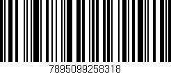 Código de barras (EAN, GTIN, SKU, ISBN): '7895099258318'