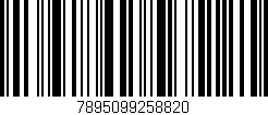 Código de barras (EAN, GTIN, SKU, ISBN): '7895099258820'