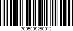 Código de barras (EAN, GTIN, SKU, ISBN): '7895099258912'