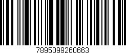 Código de barras (EAN, GTIN, SKU, ISBN): '7895099260663'