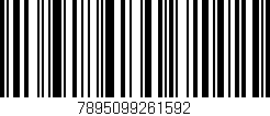 Código de barras (EAN, GTIN, SKU, ISBN): '7895099261592'