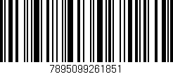 Código de barras (EAN, GTIN, SKU, ISBN): '7895099261851'