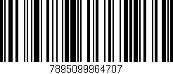 Código de barras (EAN, GTIN, SKU, ISBN): '7895099964707'