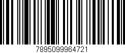 Código de barras (EAN, GTIN, SKU, ISBN): '7895099964721'