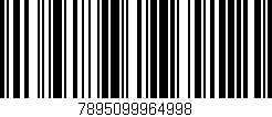 Código de barras (EAN, GTIN, SKU, ISBN): '7895099964998'