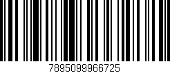 Código de barras (EAN, GTIN, SKU, ISBN): '7895099966725'